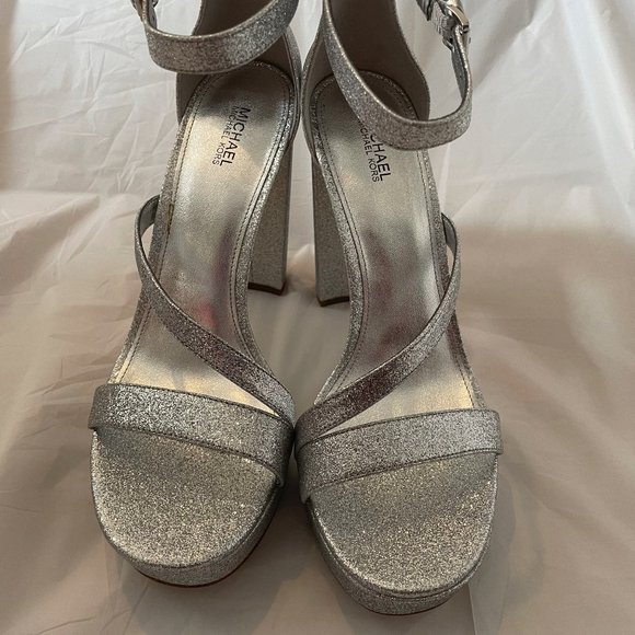 Michael Kors Tanner Platform Pixie Fine Glitter Size 9 - Picture 2 of 6